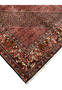Edge and corner detail showing the thickness and craftsmanship of a Persian Bijar iron rug