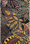 Pattern closeup revealing intricate silk knot work and botanical detailing in a high density Persian Qum rug