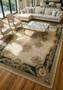 Full view of an 11'4 x 18 French Aubusson rug