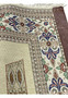 Backside view of signed pure silk Persian Qum Pardis rug revealing fine knot density, even structure, and precision hand-knotting