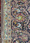 10x14'7 Persian Kashan rug featured on Shark Tank backside cotton foundation knot structure detail