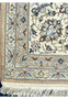 7x11 antique Persian Nain 9La rug back side tight weave hand-knotted wool foundation Nain