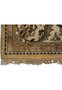 Ivory main border with palmettes acanthus leaves and saw-tooth guard stripes in classic Soltanabad style