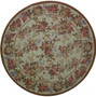 5 x 5 Floral Authentic Needlepoint Flat Weave Round Rug