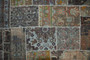 5 x 8 Modern Multi Color Patchwork Rug