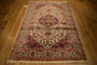 4'4" x 8'7" Antique Persian Kashan Rug