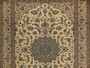 8 x 11 Persian Nain Rug with crown medallion