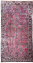 Persian Wool Hand-Knotted 10x19 Rust Red Semi-Antique Sarough Rug