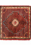 4 x 4'5 Semi Antique Nomadic Tribal Persian Mousel Square Rug