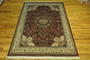 6 x 9 Super Fine Classic Tabriz 100% Silk