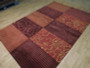 5'7" x 8'3" Red Modern Wool & Silk Rug