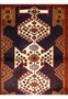 3'4 x 5 Antique Persian Khamseh Rug