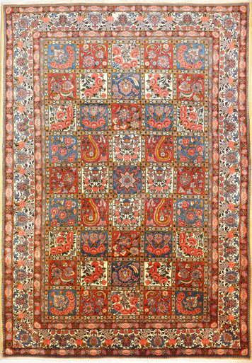 6'8 x 10'4 Persian Bakhtiar Garden