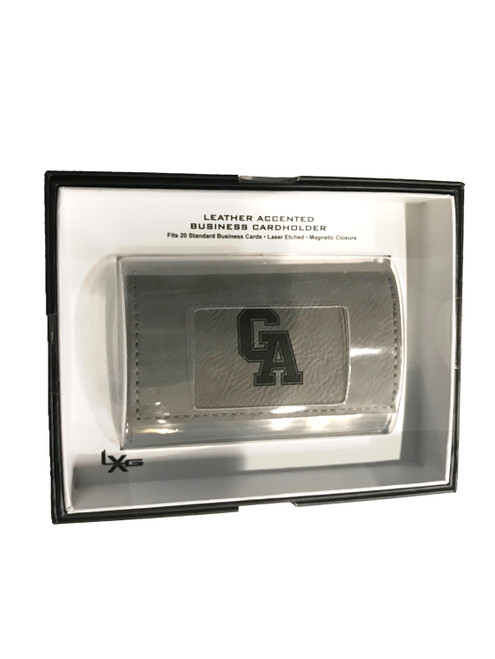 GA leather business card holder