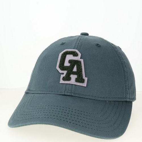hat green with chenille
