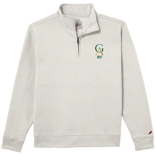 qtr zip mens gray