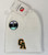 white knit youth hat