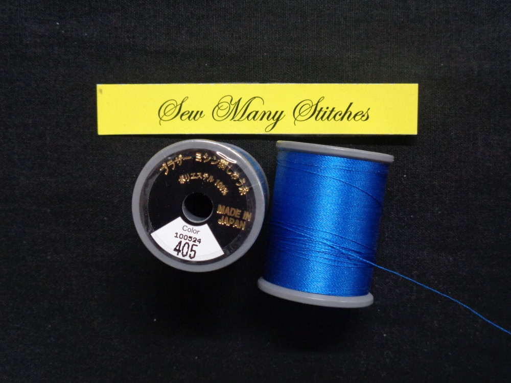 Brother Embroidery Thread Blue 405N - Sew Many Stitches