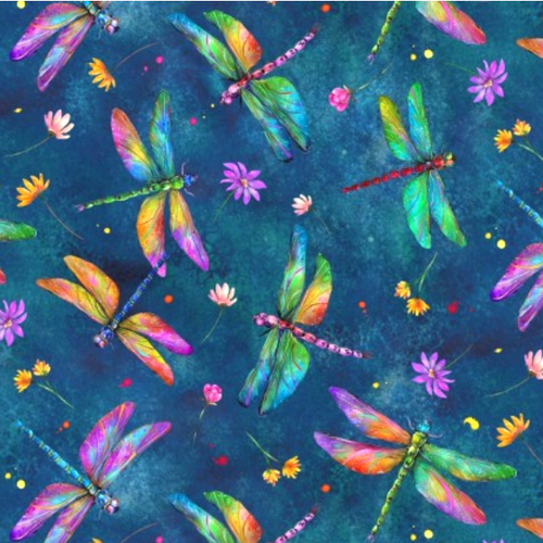 Dragonflies Navy Col 102