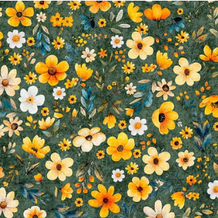 Buzz Buzz Buzz Floral 704F Juniper