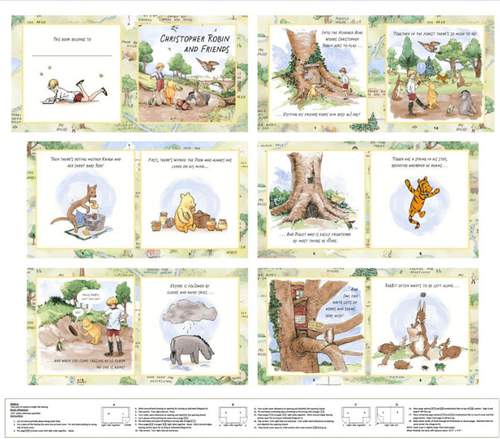Classic Winnie Book Panel8729BP