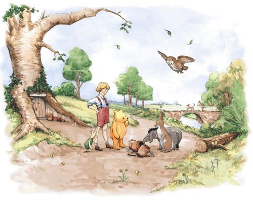 Classic Winnie Pooh & Friends Green 8728P066