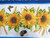 Sunflowers Stripe Blue/Multi 1255