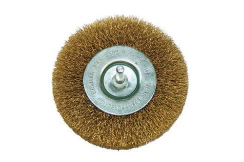 WIRE WHEEL BRUSH WITH SHANK