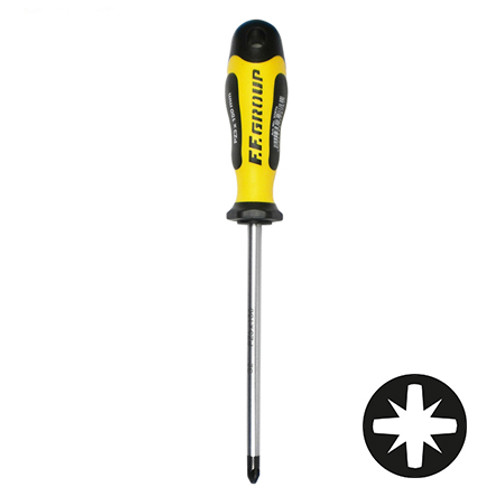 ECONOMICAL  POZIDRIVE SCREWDRIVER WITH MAGNETIC TIP 