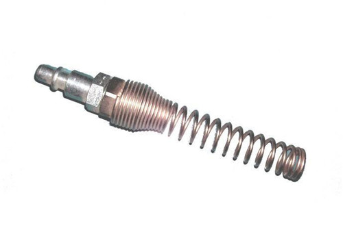 STEEL PLUG FOR RUBBER HOSE WITH SPRING