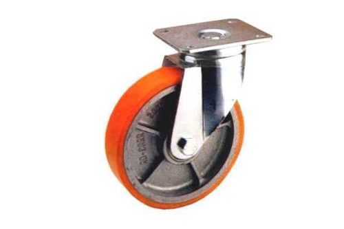 700 - CAST IRON WHEEL WITH POLYURETHANE COATING 