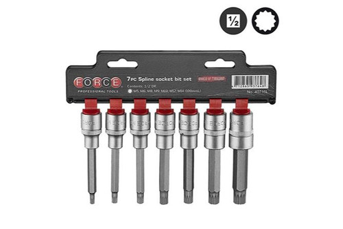 1/2" SPLINE SOCKET BIT SET 