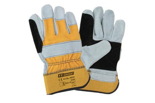 REINFORCED LEATHER GLOVES WITH COTTON