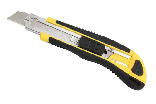 UTILITY KNIFE WITH RUBBER HANDLE