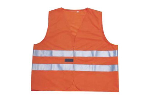 FLUORESCENT VEST WITH REFLECTIVE STRIPS