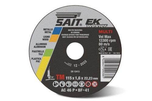 EK WINNER-TM - MULTI PURPOSE FLAT CUTTING WHEEL 