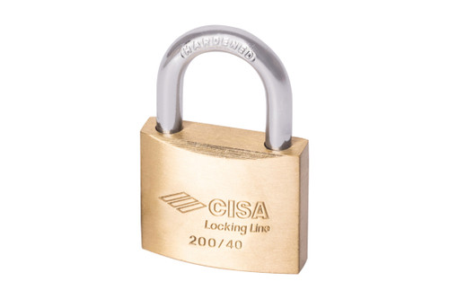 CISA BRASS PADLOCK LOCKING LINE 20010 CISA BRASS PADLOCK LOCKING LINE 20010