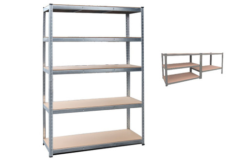 610412 - METAL STORAGE RACK WITH 5 SHELVES 