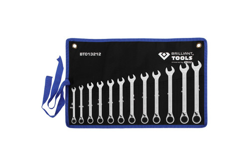 BT013212 - RATCHET RING SPANNER SET 8-19mm (12 PCS)