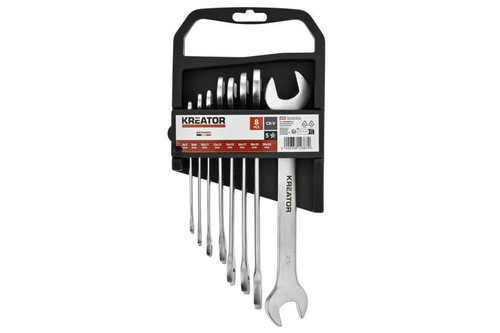 KRTH30001 - DOUBLE OPEN END SPANNER SET 6-22mm (8 PCS) 