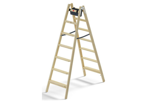 HAILO MASTER H80 - DOUBLE SIDED WOODEN LADDER 