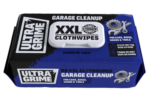 ULTRAGRIME - GARAGE CLEANUP CLOTHWIPES XXL (80 PCS)