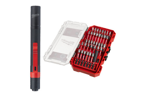 4932498608 - SHOCKWAVE IMPACT DUTY BIT SET WITH PEN LIGHT (39 PCS) 