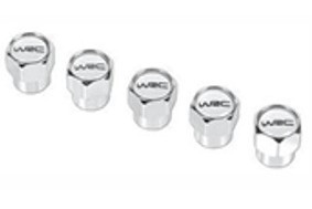 WRC 5 VALVE CAPS SILVER SET (5 PCS) 