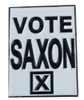 Doctor Who UK Imported Lapel Pin - VOTE SAXON