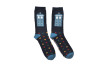 Doctor Who Crew Socks (13th Doctor Style TARDIS) - Fits Unisex size 5-12 (1 Pair)
