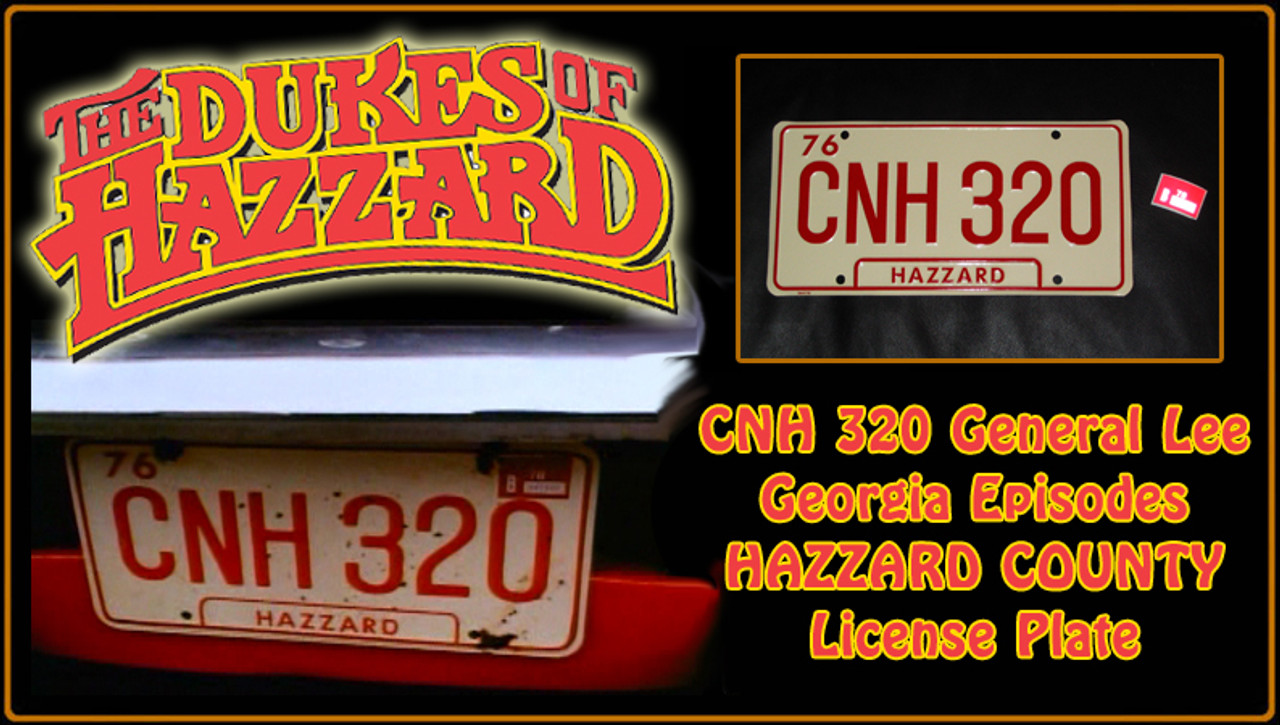 The Dukes Of Hazzard Cnh 320 Tv Series Prop Replica Metal Stamped License Plate Doctor 6051