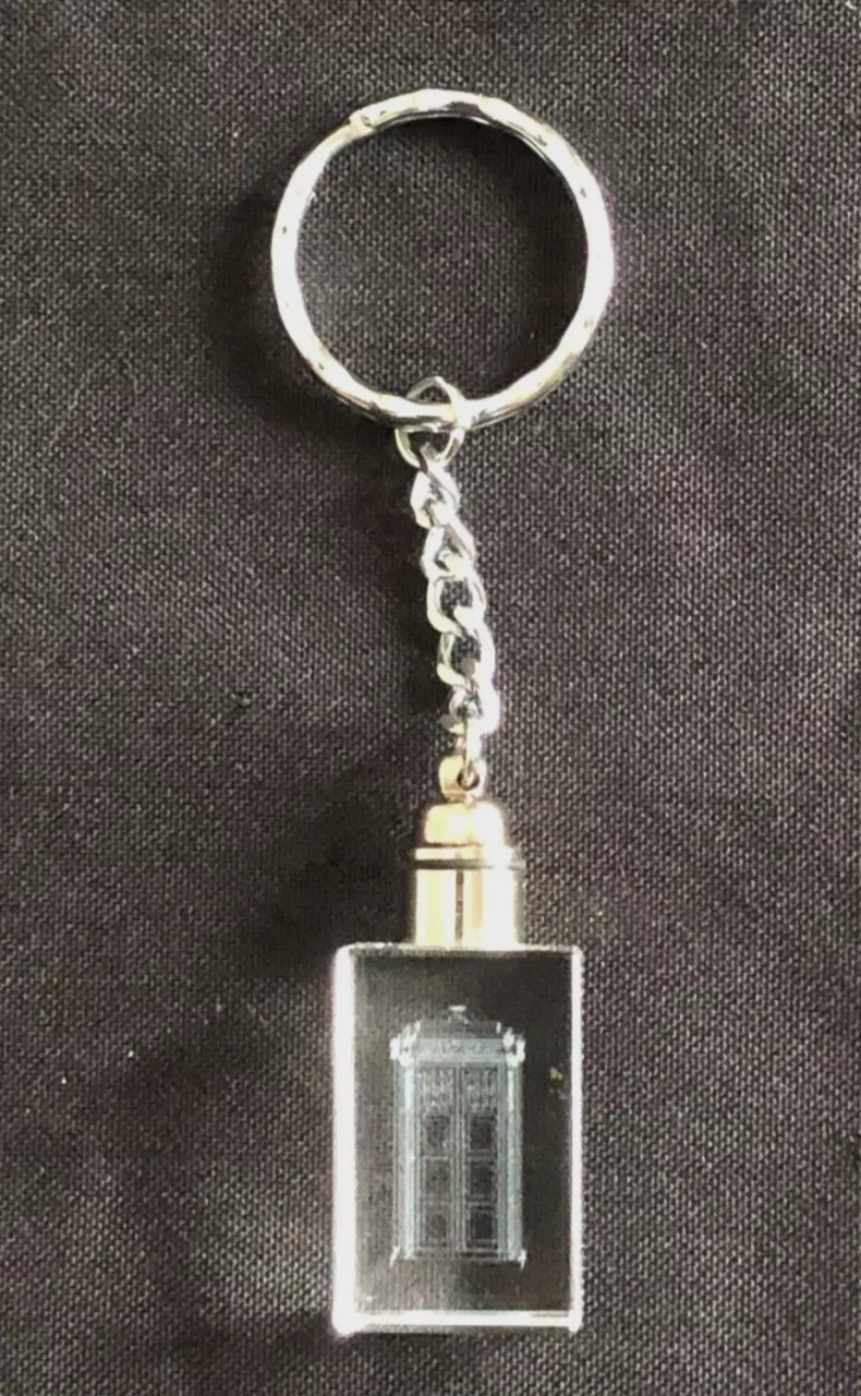 Doctor Who MOVIE TARDIS Laser Etched Light-Up Keyring by Product