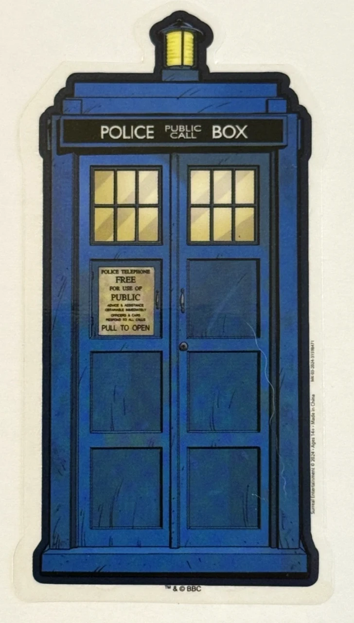 Doctor Who TARDIS Full-Color BBC Licensed Sticker - Doctor Who Store