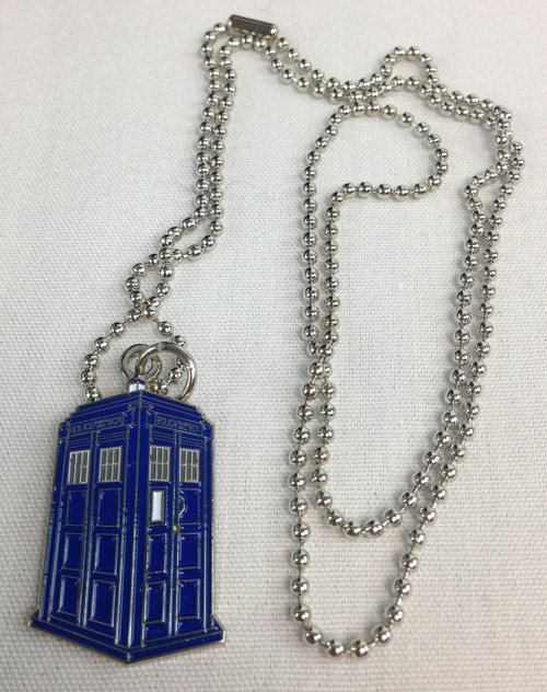 Doctor Who: TARDIS Pendant Necklace with 24" chain